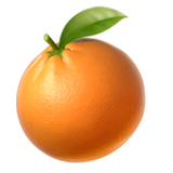 Tangerine emoji